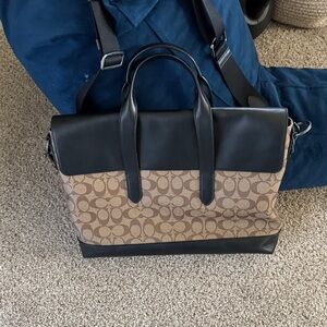 Coach Black and Brown Men's Briefcase